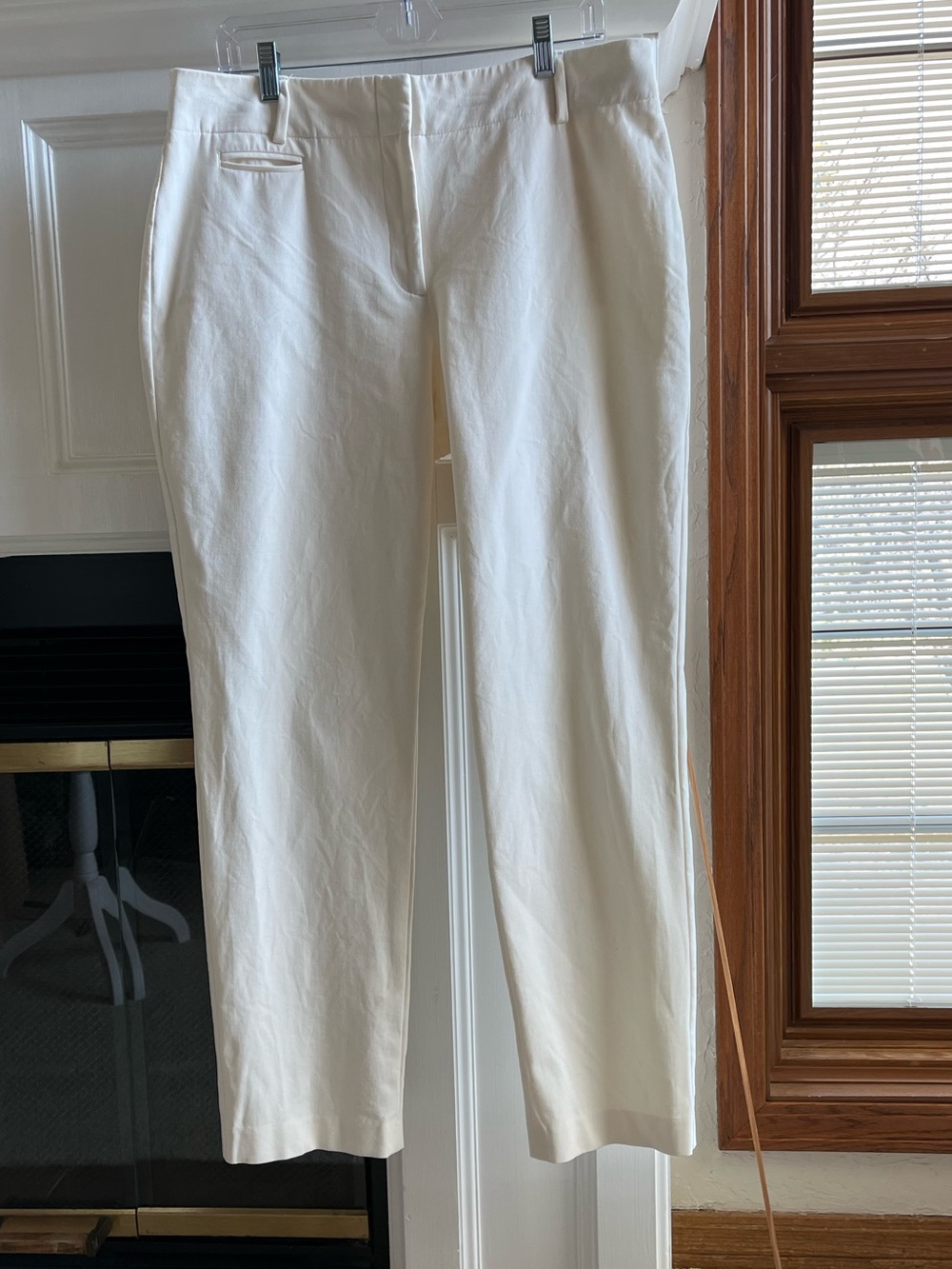 Talbots Newport-Fit Straight-Leg Pants in Winter White